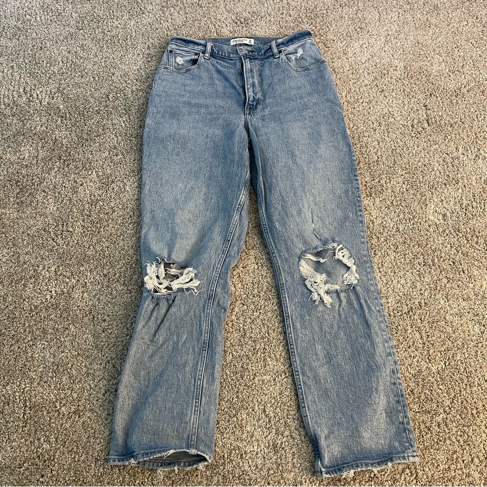 Abercrombie Distressed Blue Jeans